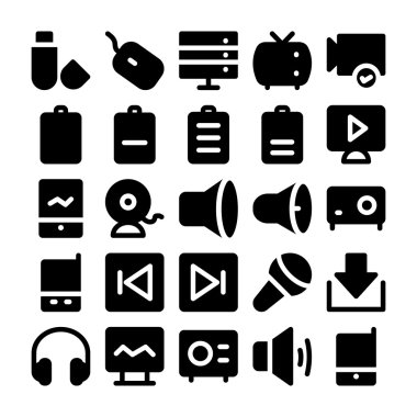 Multimedya vektör simgesi 7