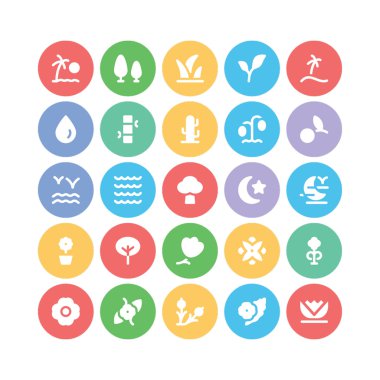 Doğa vektör simgesi 3