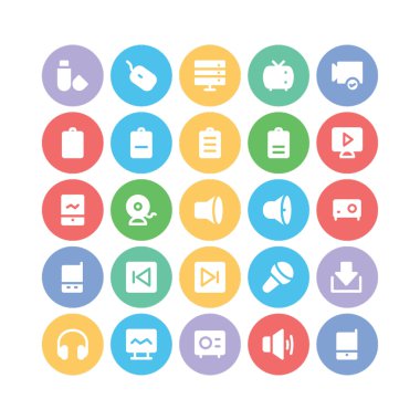 Multimedya vektör simgesi 7.