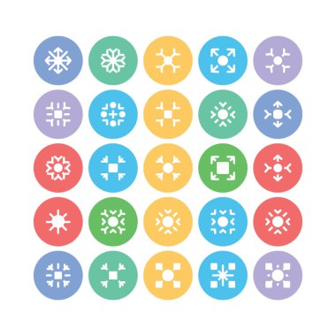 Kar Taneleri Vektör Simgeleri 4