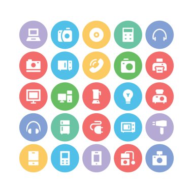 Elektronik vektör simgesi 1.