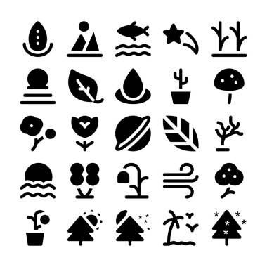 Doğa vektör simge 2