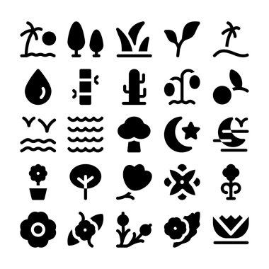 Doğa vektör simgesi 3.