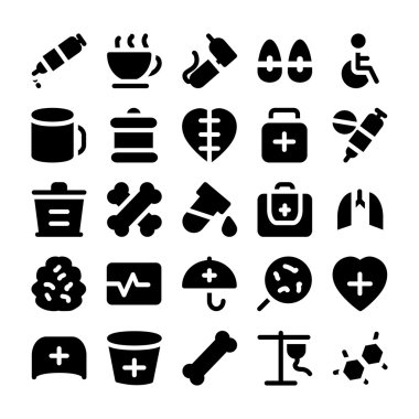 Tıbbi Vektör Simgeleri 10