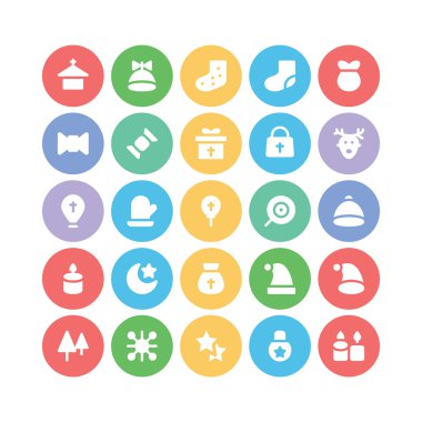 Noel vektör simgeler 7.