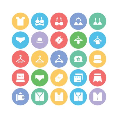 Giysi Vektör Simgeleri 12