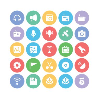 İletişim vektör simgeler 4