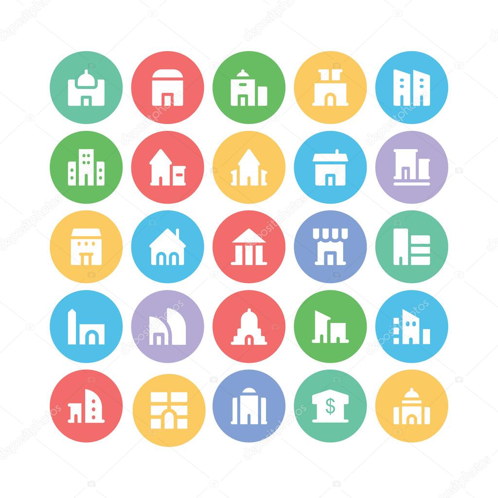 Building & Furniture Vector Icons 2