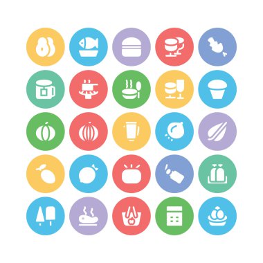 Gıda vektör simgeler 5