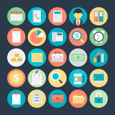 Finans vektör simgeler 1