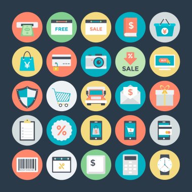 Shopping and Commerce Vector Icons 2 clipart