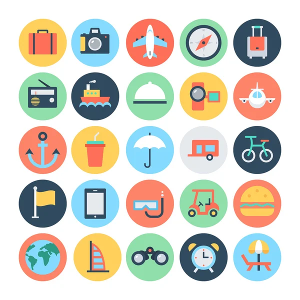 Seyahat vektör simgeler 1