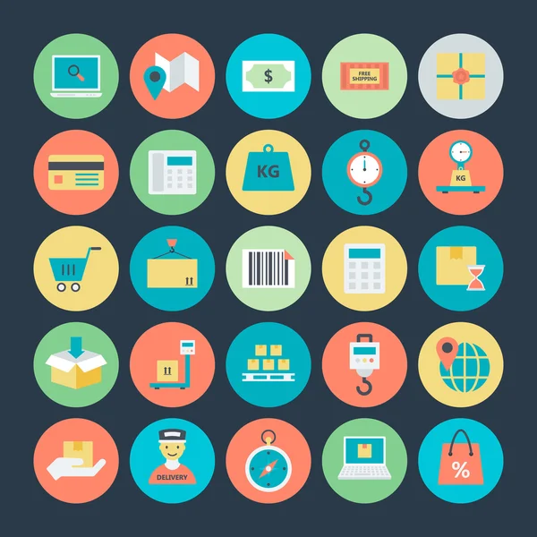 Lojistik teslimat vektör simgeler 3