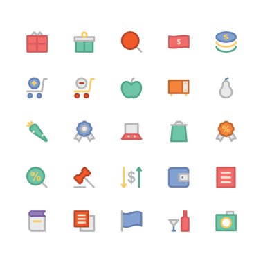 Alışveriş vektör simgesi