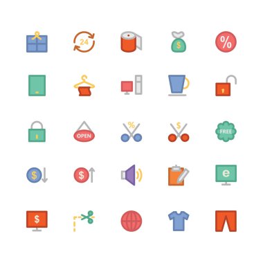 Alışveriş vektör simgesi