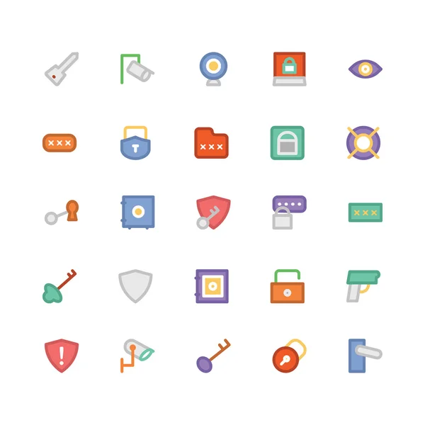 Security Vector Icons — Stock Vector