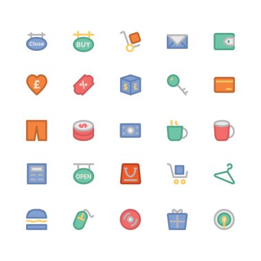 Alışveriş vektör simgesi