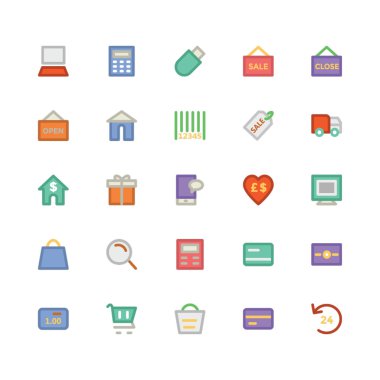 Ticaret vektör simgeler 1