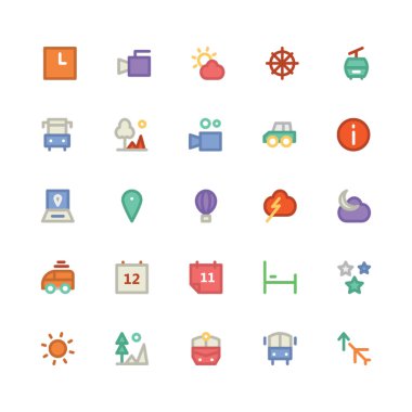 Seyahat vektör simgesi