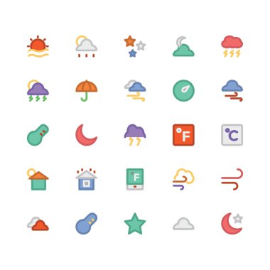 Hava vektör simgesi