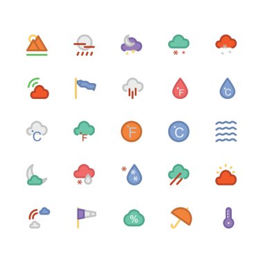 Hava vektör simgesi