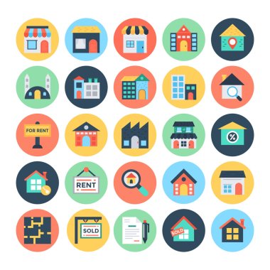 Real Estate Vector Icons 1