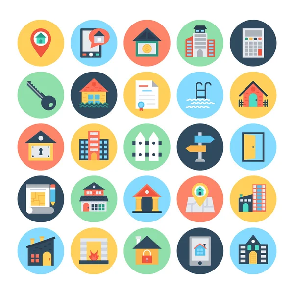 Emlak vektör simgeler 2