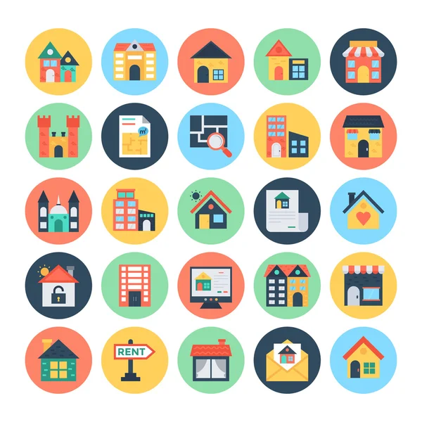 Emlak vektör simgeler 3