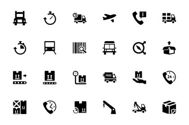 Logistics Delivery Vector Icons 3 clipart
