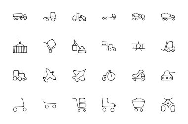 Taşıma El Çizilmiş Doodle Simgeler 3