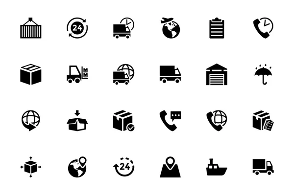 Logistics Delivery Vector Icons 2 — Stock Vector