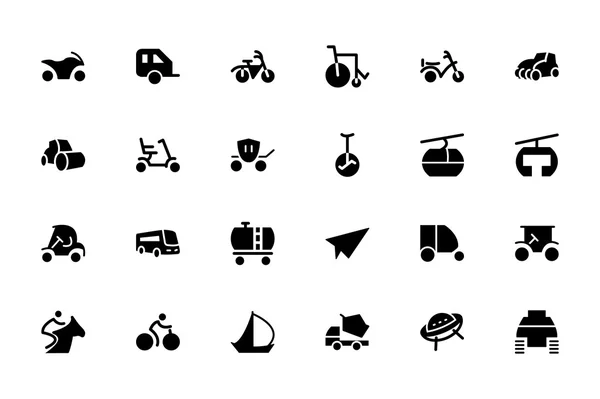 Transporte dibujado a mano Doodle iconos 4 — Archivo Imágenes Vectoriales