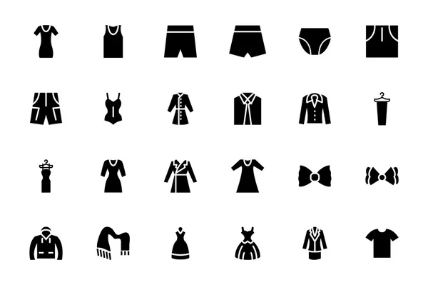 Ícones de vetor de roupas 3 —  Vetores de Stock