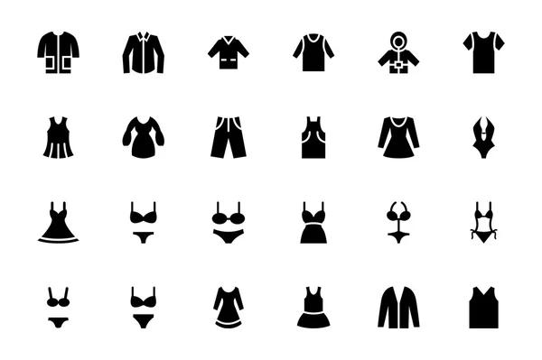 Ropa Vector iconos 1 — Vector de stock