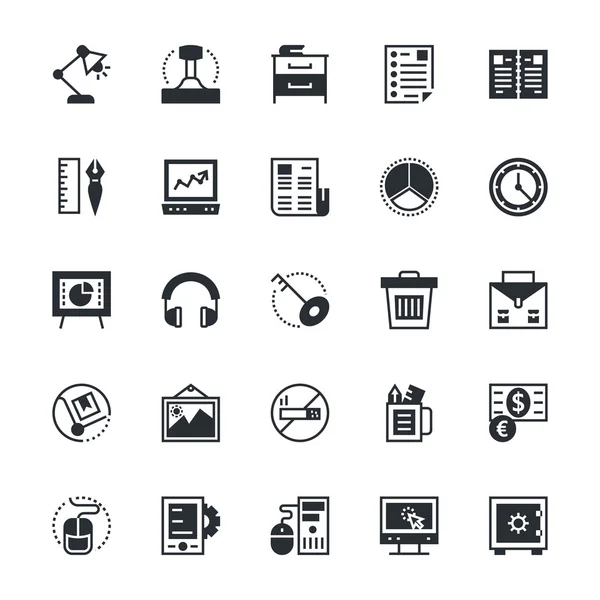 Business & Office Vector Icons 4 — Stock Vector
