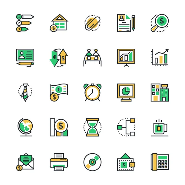 Negocios & Oficina Vector iconos 3 — Vector de stock