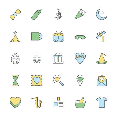 Kutlama ve parti kalın simgesi 4