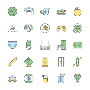 Spor kalın vektör simgeler 5