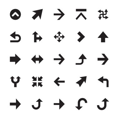 Mini okları simgeler 3 vektör