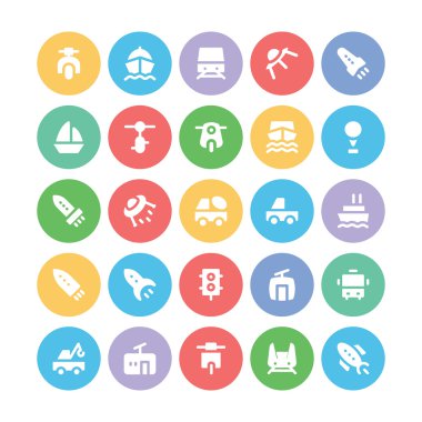 Kalın vektör simgeler 5 taşıma