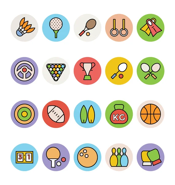 Iconos de vectores deportivos 1 — Vector de stock