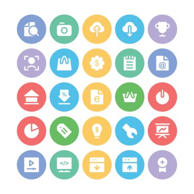  SEO ve pazarlama vektör simgeler 4