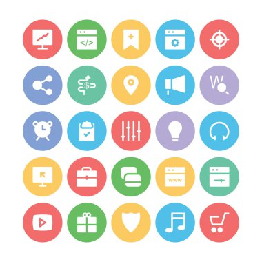  SEO ve pazarlama vektör simgeler 3