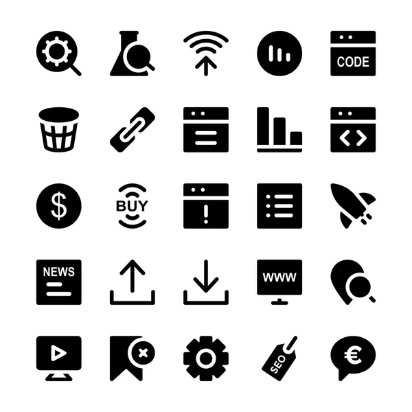 SEO and Marketing Vector Icons 5 — Stock Vector