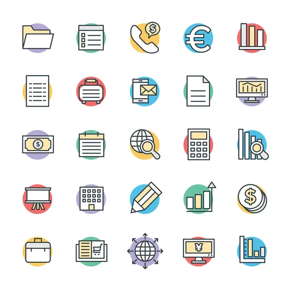 Negocios Cool Vector Iconos 3 — Archivo Imágenes Vectoriales