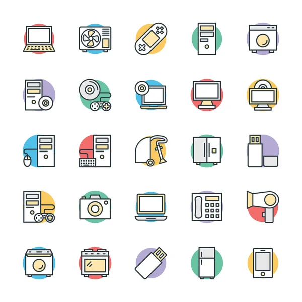 Elektronische koele vector pictogrammen 2 — Stockvector