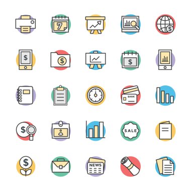 Serin vektör simgeler 5 Finans