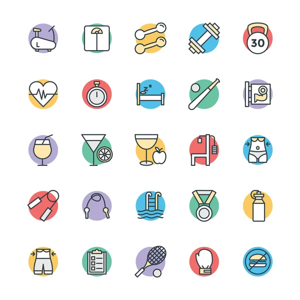 Fitness Cool Vector Icons 1 — Stockvector
