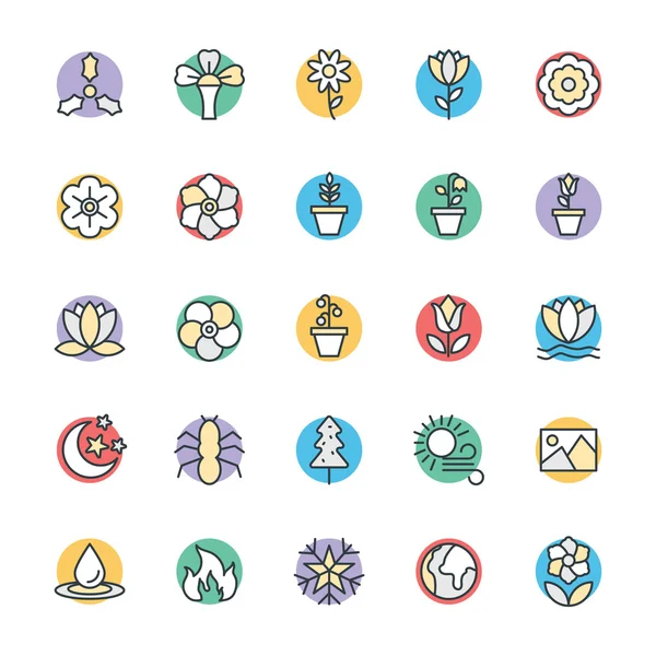 Nature Cool Vector Icons 5 — 스톡 벡터
