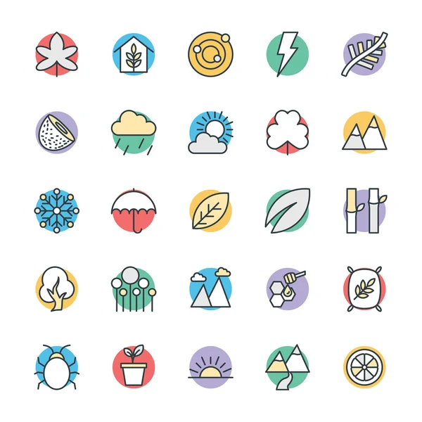 Nature Cool Vector Icons 2 — ストックベクタ